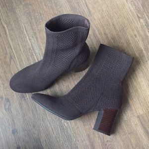 Born Meggs Too Knit Dress Booties Ankle Boots